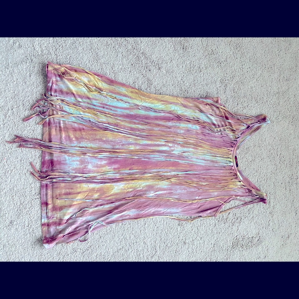 Fringe tank dress/tunic